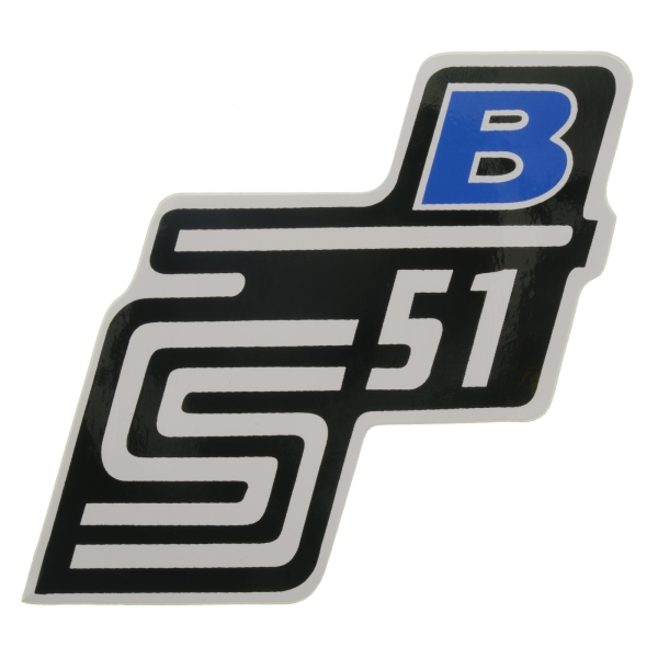 Klebefolie Seitendeckel - B - blau, S51