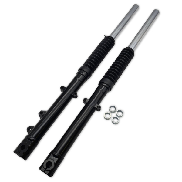 ZT-Tuning Telegabel für Scheibenbremse für Simson SR50,SR80 (lange Variante) Schwarz