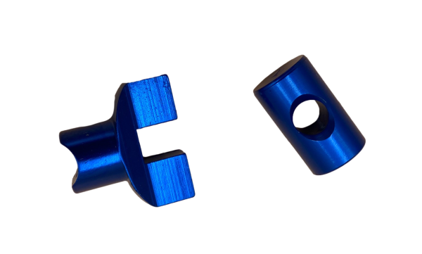 Bremszug Einsteller Set M6 Aluminium blau - universal