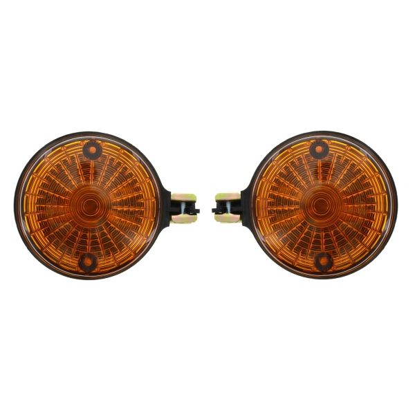 Paar Blinkleuchten, hintere - rund - 8580.23/1 - Lichtaustritt: Orange - Blinkeraufnahme 10 mm