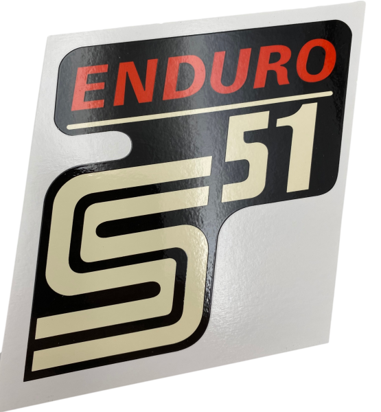 1 Paar Wasserabziehbilder zum Seitendeckel S51 Enduro