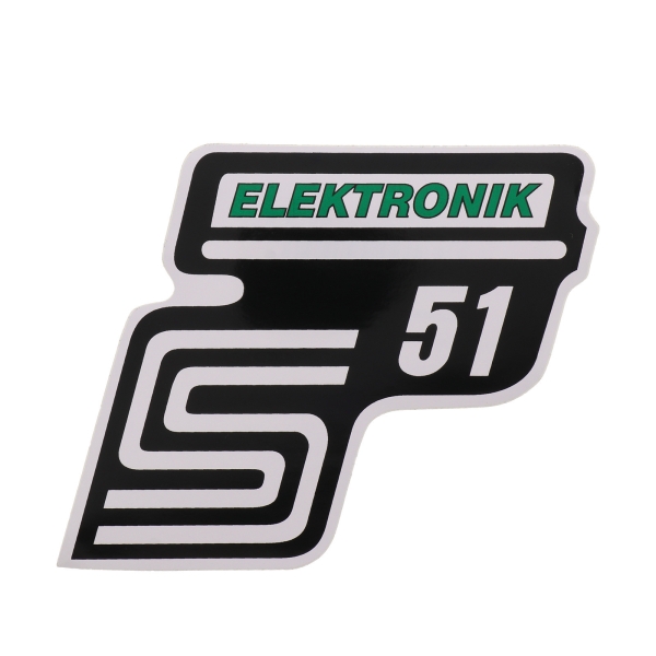 Klebefolie Seitendeckel -Elektronik- grün, S51