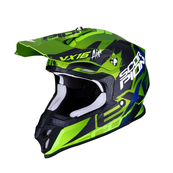 Scorpion Exo VX-16 Motocross-Helm ALBION matt grün-schwarz