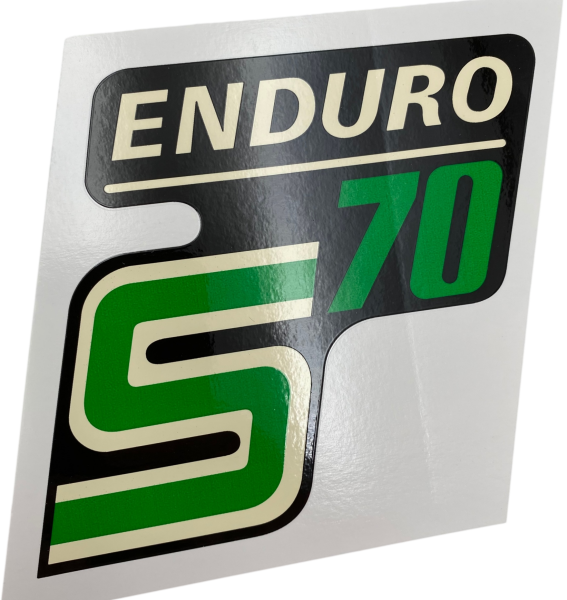 1 Paar Wasserabziehbilder zum Seitendeckel S70 Enduro