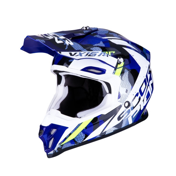 Scorpion Exo VX-16 Motocross-Helm WAKA schwarz-weiß-blau