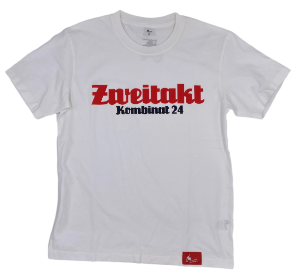 Premium Line Herren Shirt "Zweitakt Kombinat24" weiß