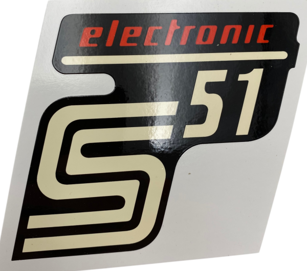 1 Paar Wasserabziehbilder zum Seitendeckel S51 Elektronik