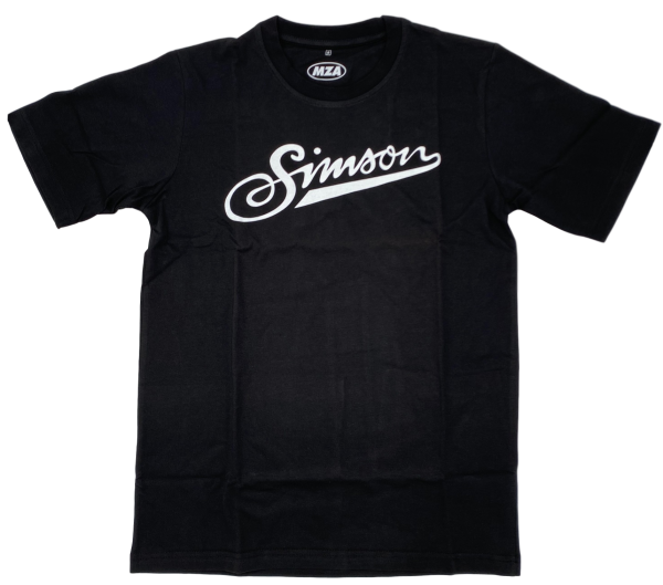 T-Shirt, Farbe: schwarz - Motiv: SIMSON weich - 100% Baumwolle