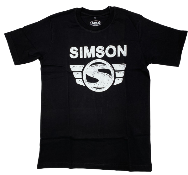 T-Shirt, Farbe: schwarz - Motiv: SIMSON - 100% Baumwolle